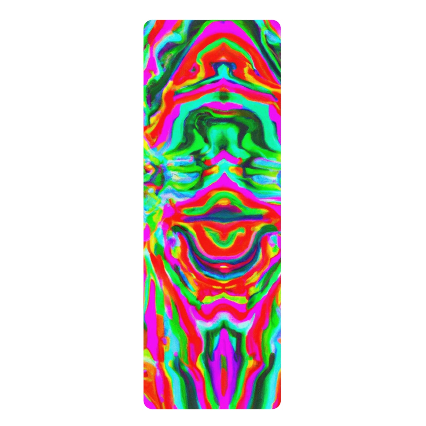 Augustine Ripple Johnson - Psychedelic Yoga Exercise Workout Mat - 24″ x 68"