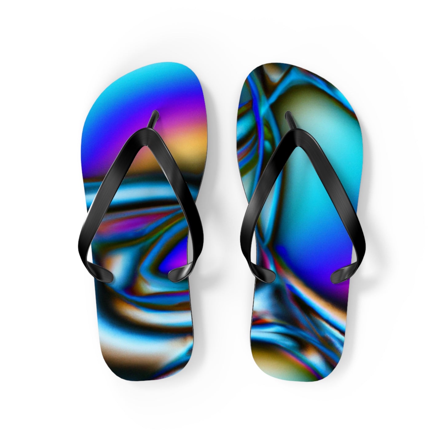 Henry Bootmakers - Psychedelic Trippy Flip Flop Beach Sandals