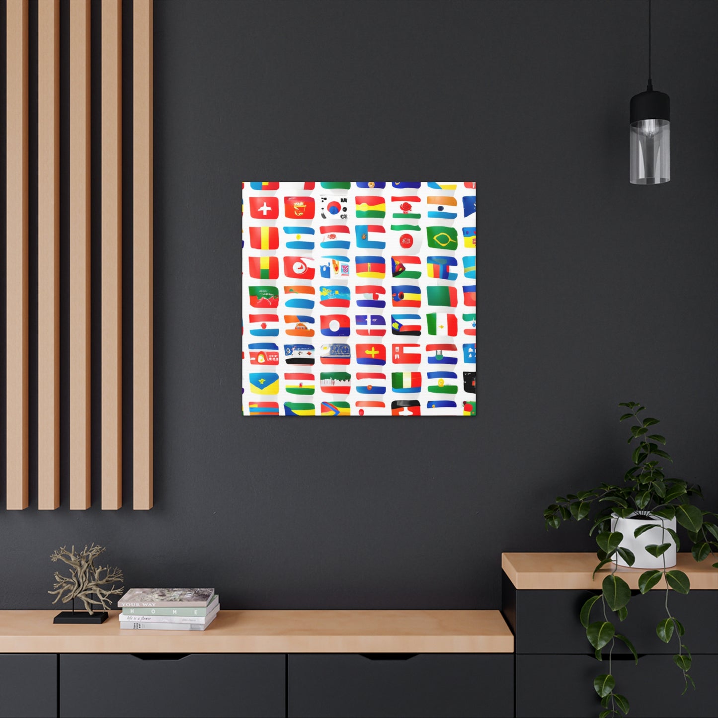 Louisa Pickford - Flags Of The World Canvas Wall Art