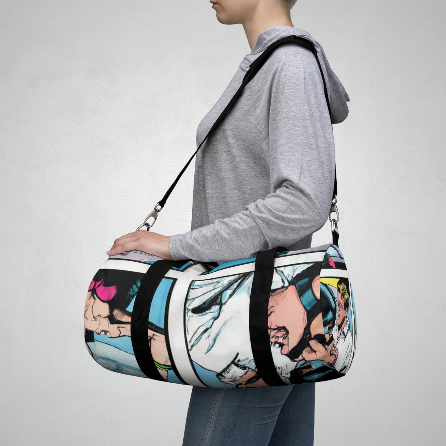 Lydia Cole, Luxury Duffle Bag Designer - Comic Book Duffel Bag