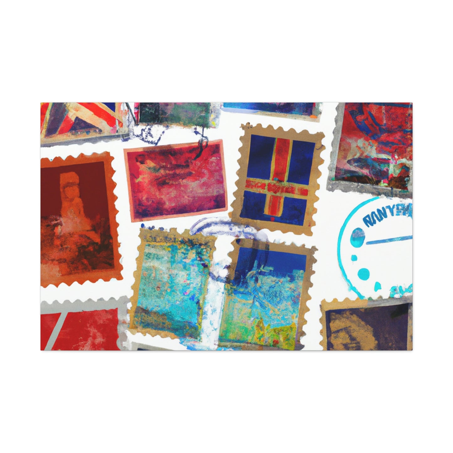 "Exploring Our World" Stamp Collection - Canvas