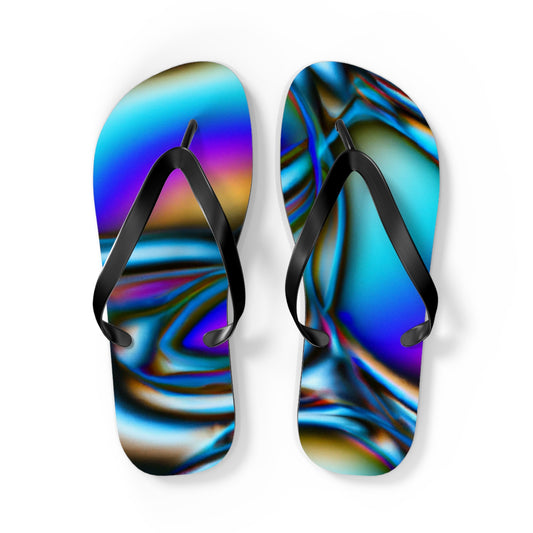 Henry Bootmakers - Psychedelic Trippy Flip Flop Beach Sandals