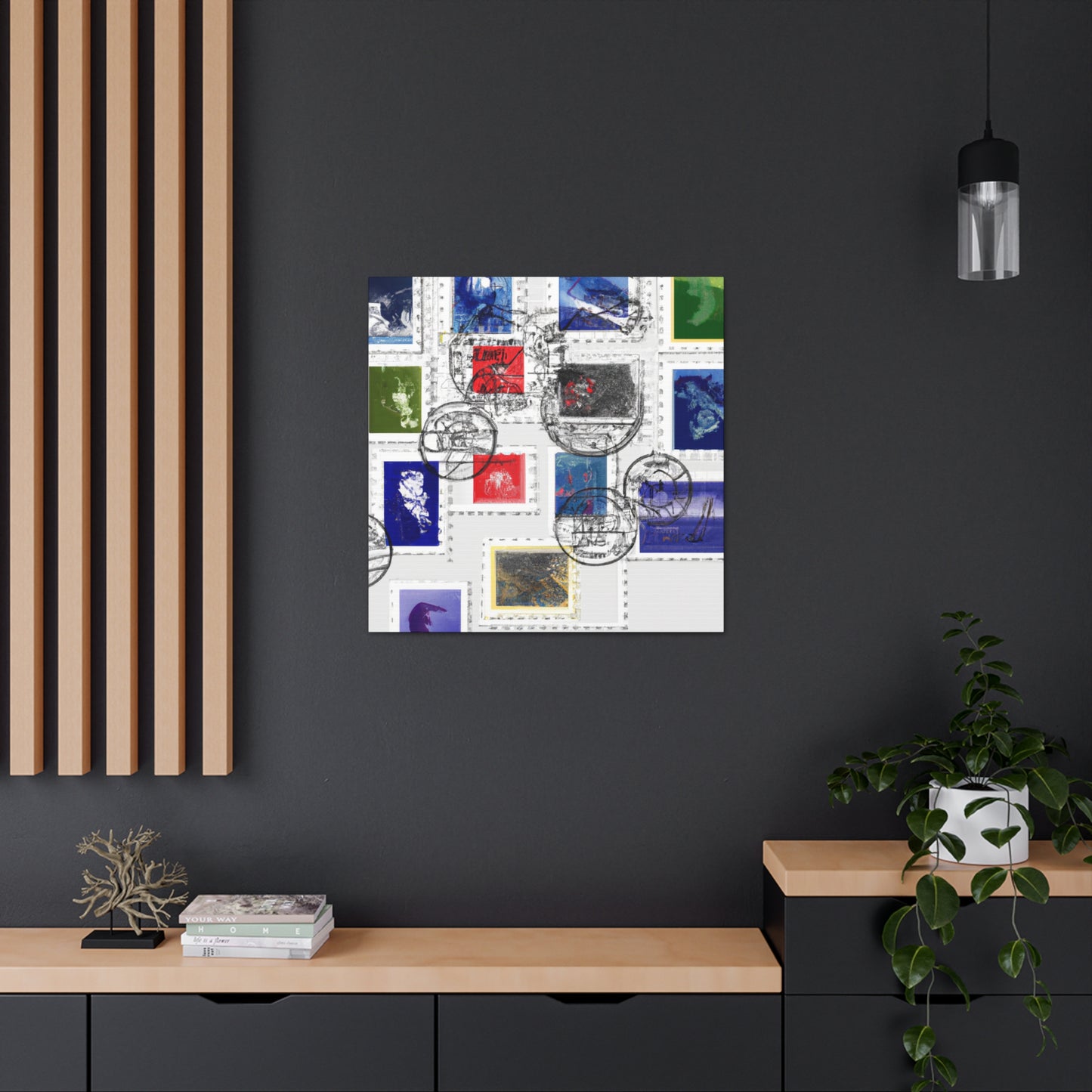 Forever Global Stamps - Postage Stamp Collector Canvas Wall Art