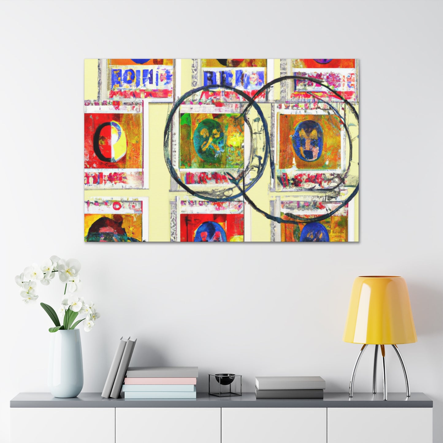 "World's Wonders Postage Stamps" - Postage Stamp Collector Canvas Wall Art