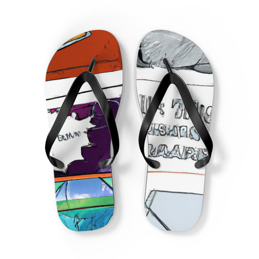 Captain Bravado - Comics Collector Flip Flop Beach Sandals