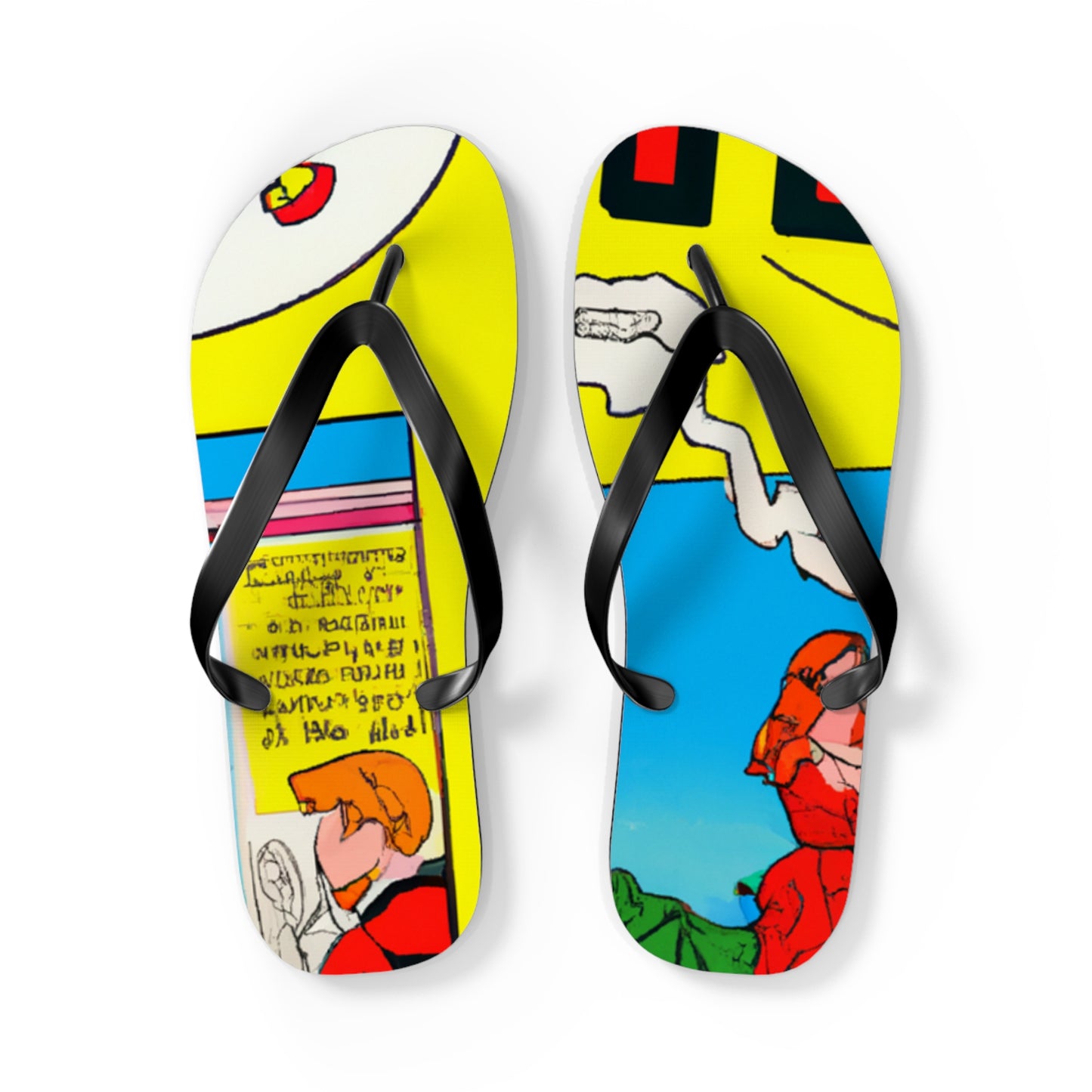 Super Bolt Lightning - Comics Collector Flip Flop Beach Sandals