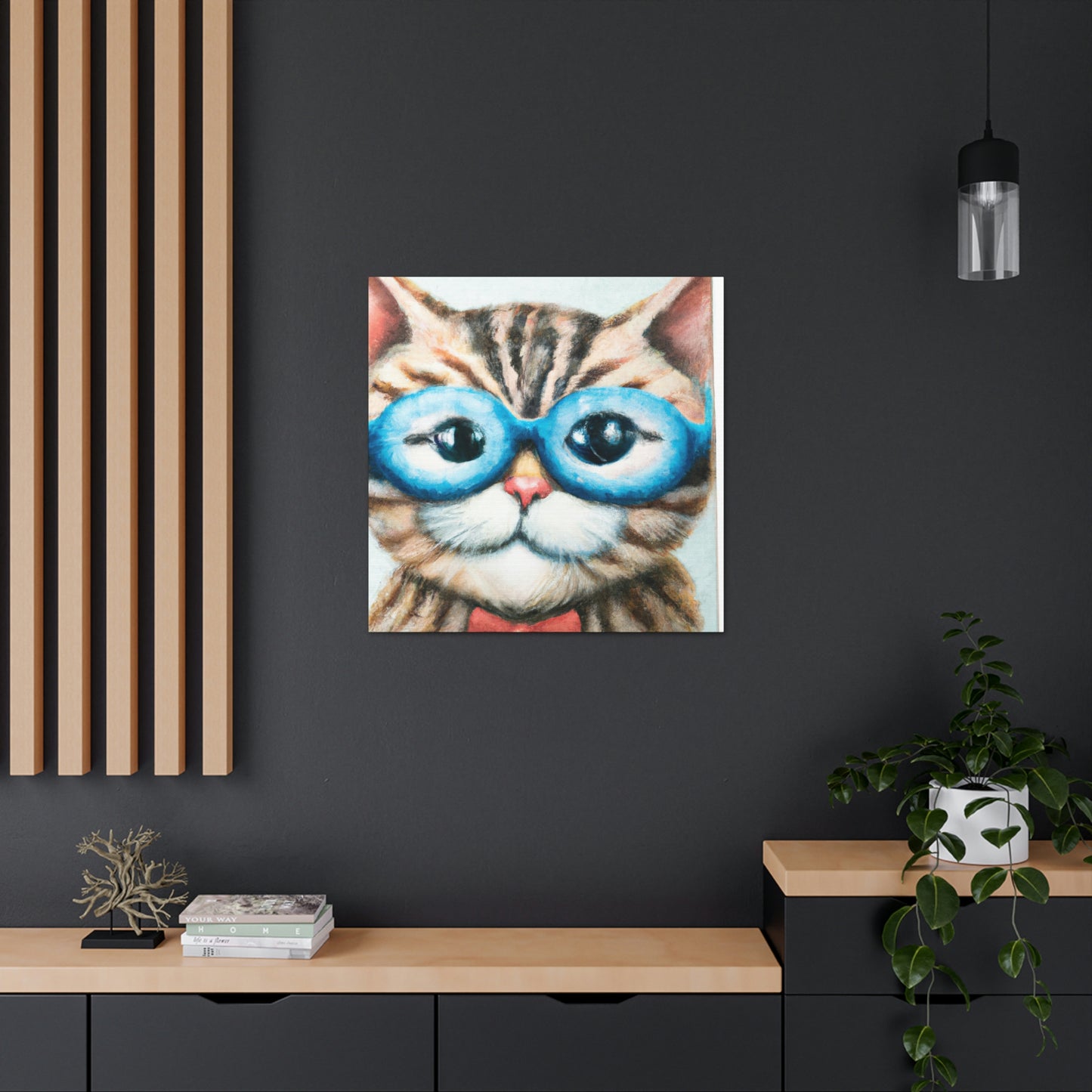 Felix Fuzzypaws - Cat Lovers Canvas Wall Art