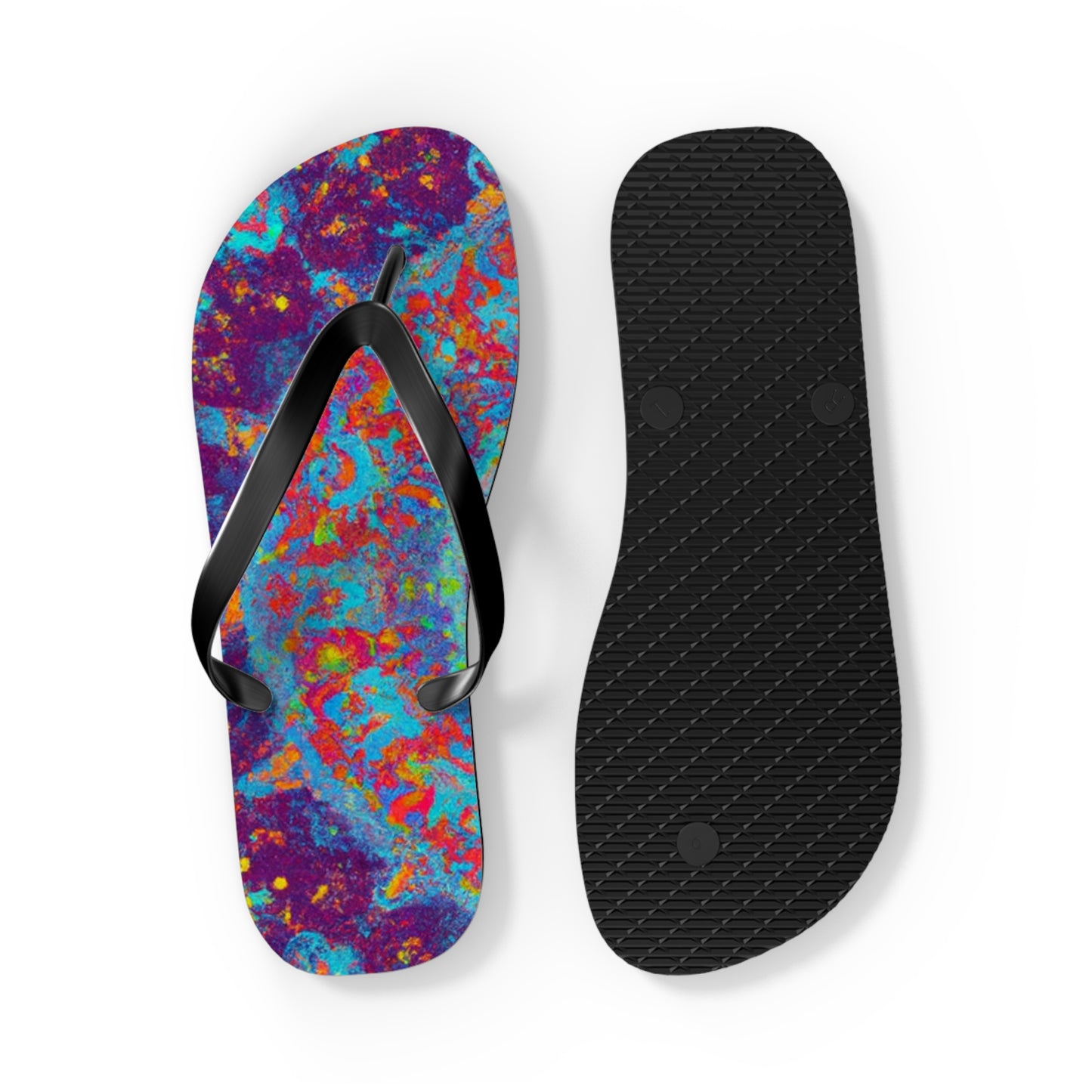 Abigail Cuthbert, Bootmaker - Psychedelic Trippy Flip Flop Beach Sandals