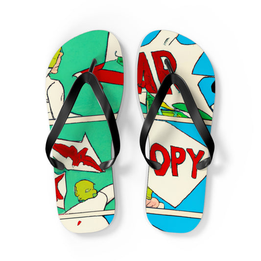 :

Captain Spectacular - Comics Collector Flip Flop Beach Sandals