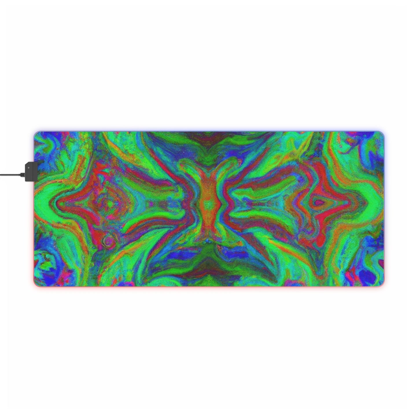 Captain Astrocarde - Psychedelic Trippy LED Light Up Gaming Mouse Pad