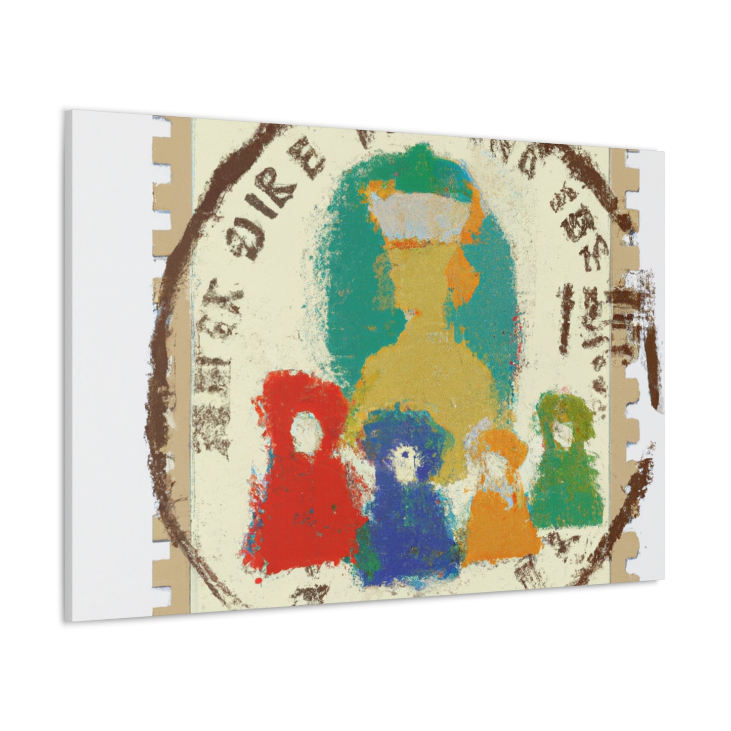 Global Celebration Stamps - Postage Stamp Collector Canvas Wall Art