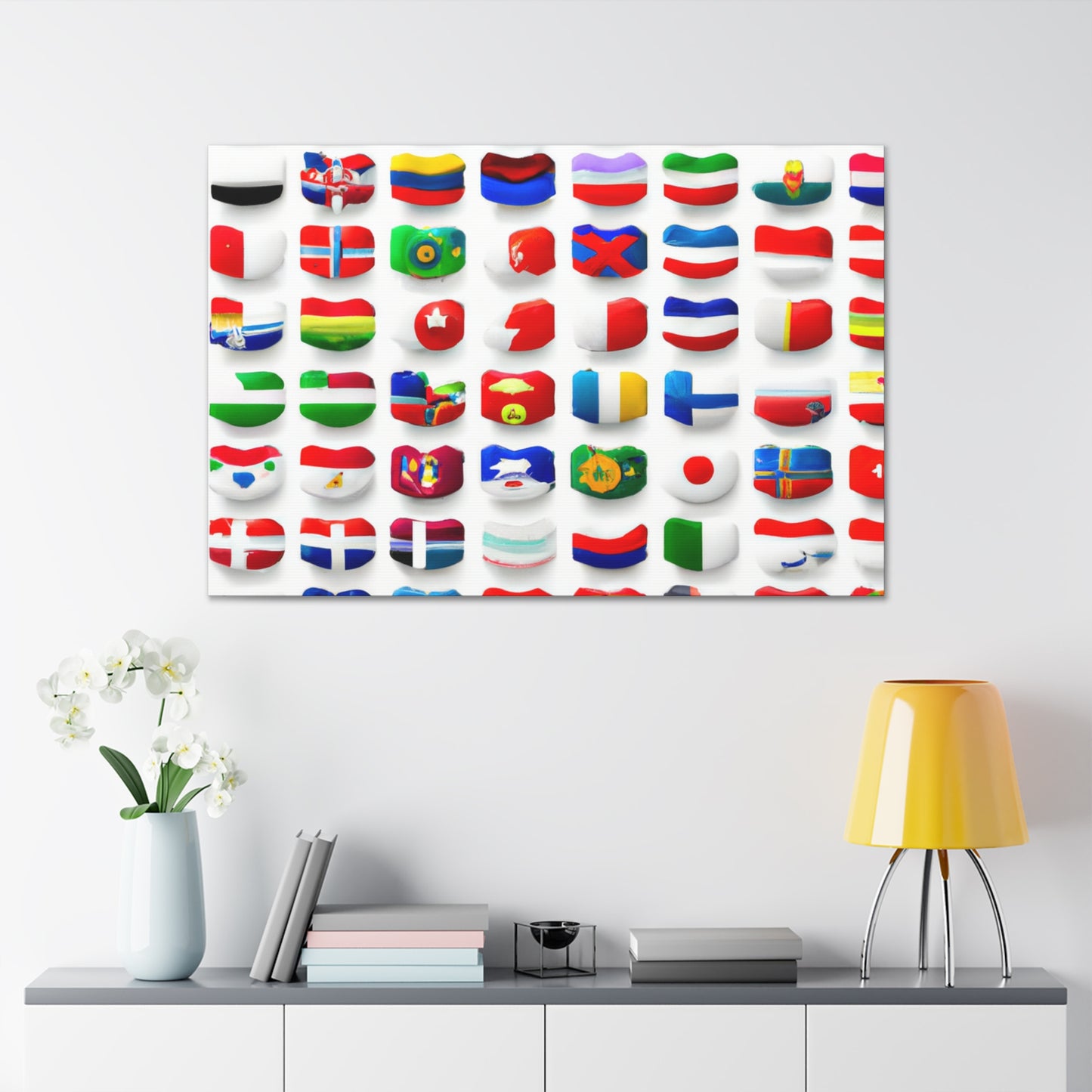 's name

Charlotte Fraser Baxter - Flags Of The World Canvas Wall Art