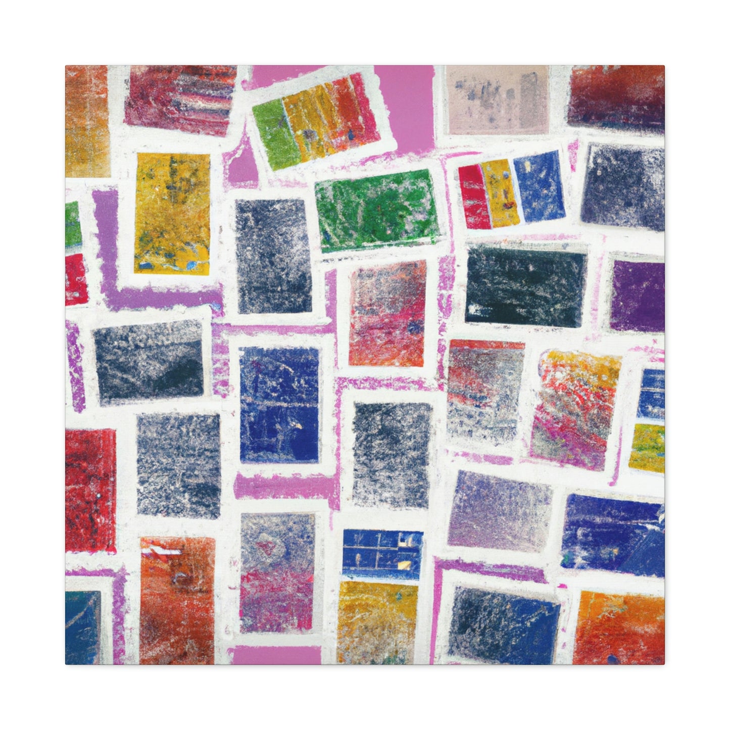 "Cultural Celebrations" - Postage Stamp Collector Canvas Wall Art