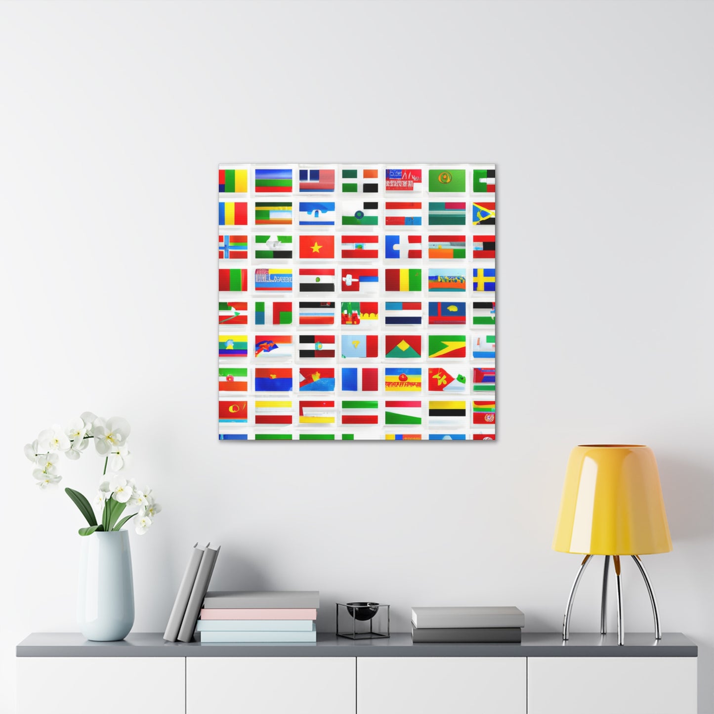 Mary Pickersgill - Flags Of The World Canvas Wall Art