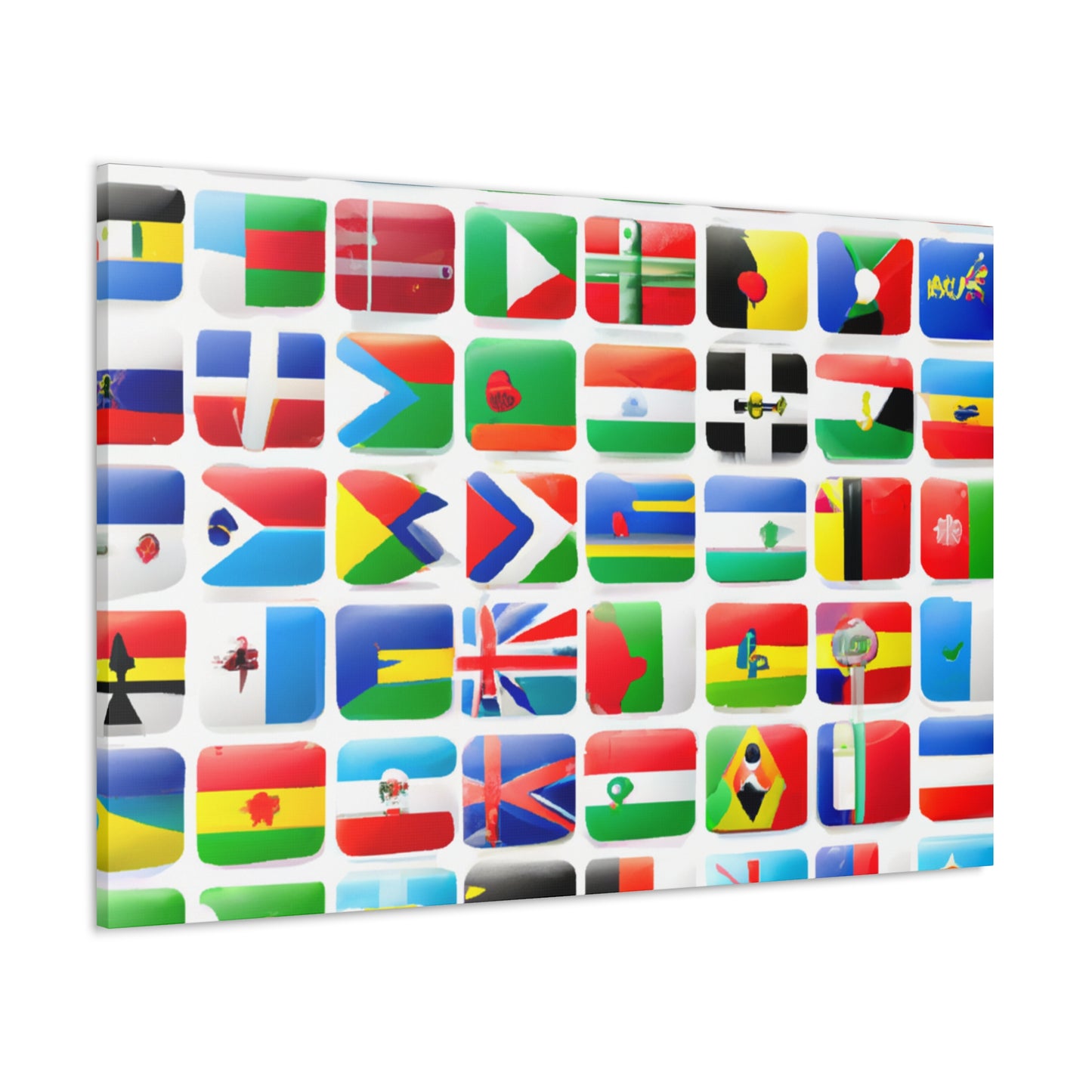 Emma Warren-Gardner - Flags Of The World Canvas Wall Art