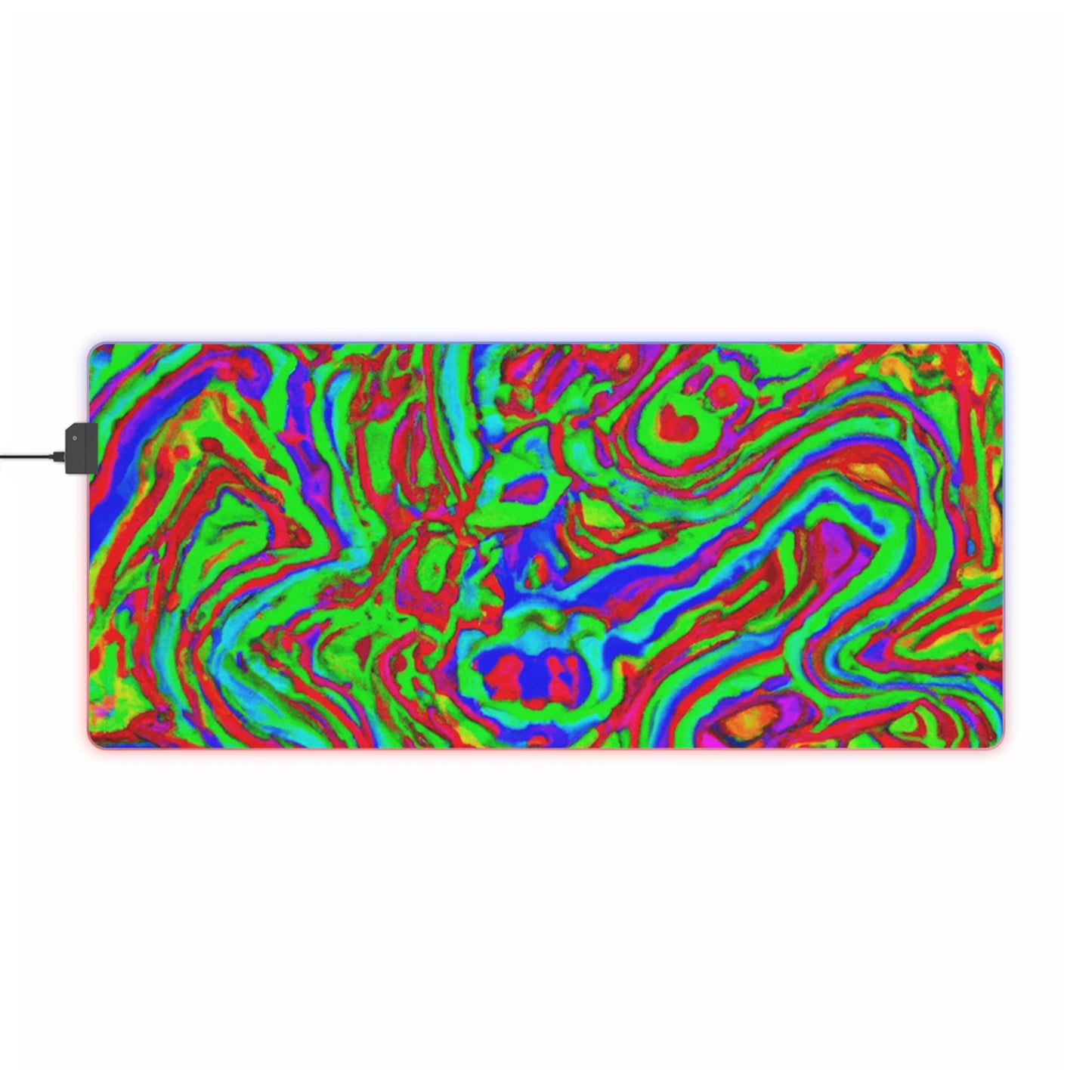 Rocko "The Rocket" Rockefellare - Psychedelic Trippy LED Light Up Gaming Mouse Pad