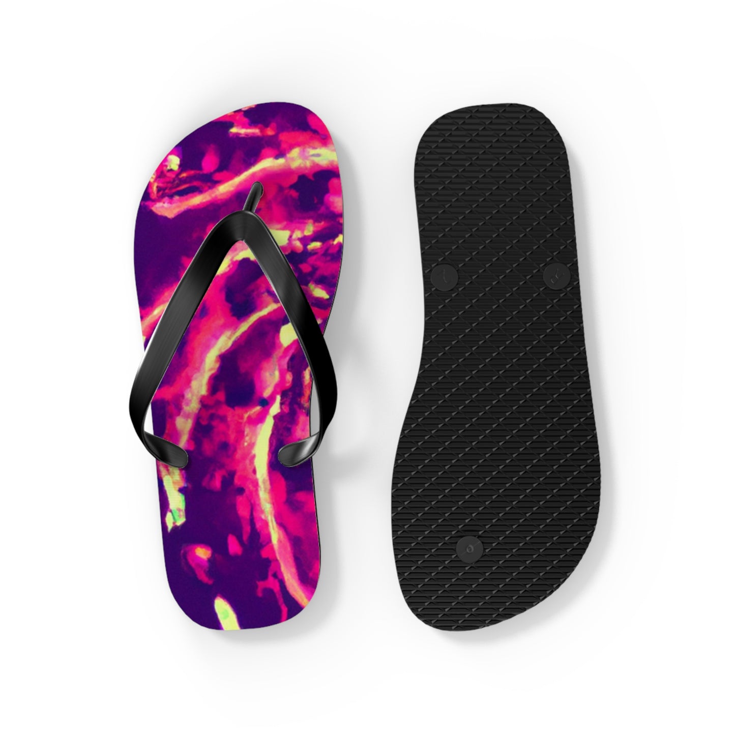 Vicente Broguesmith - Psychedelic Trippy Flip Flop Beach Sandals