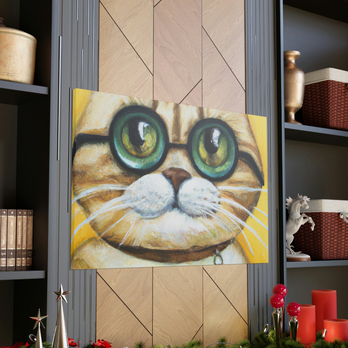 Felix Fuzzypaws. - Cat Lovers Canvas Wall Art