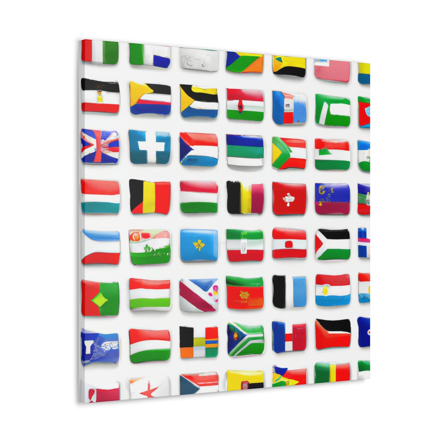 Jane Austen Flagmaker - Flags Of The World Canvas Wall Art