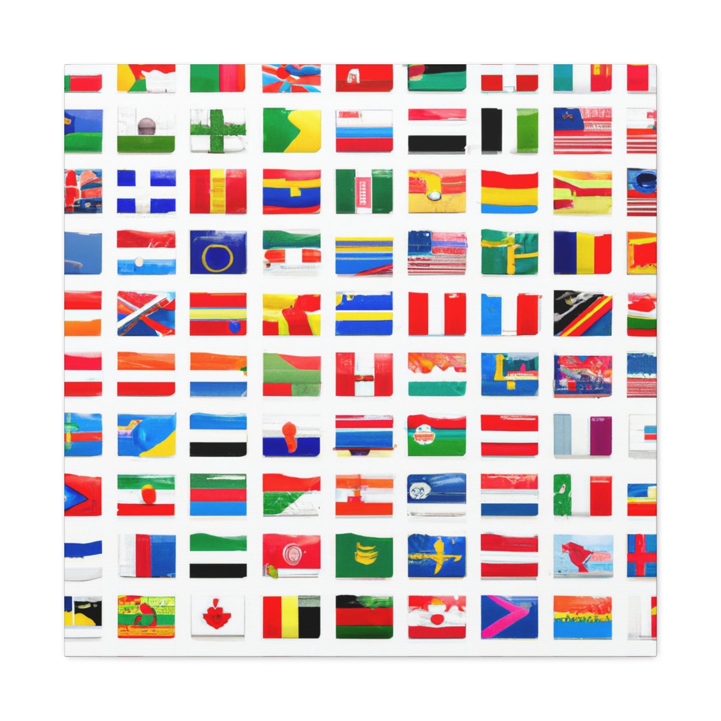 Heinrich Fuselmann - Flags Of The World Canvas Wall Art