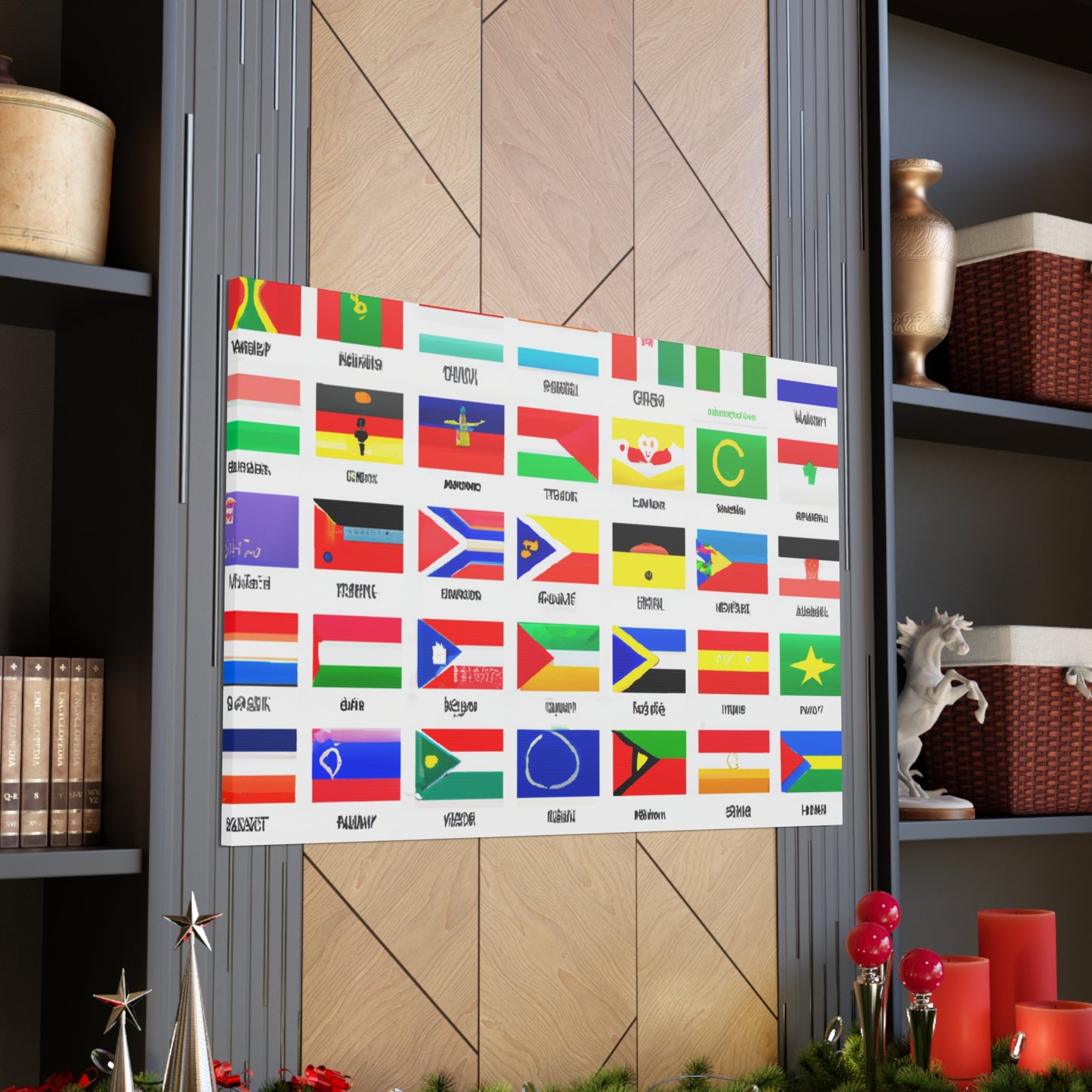 Adam Clarkson, Flag Designer of the 1800's - Flags Of The World Canvas Wall Art