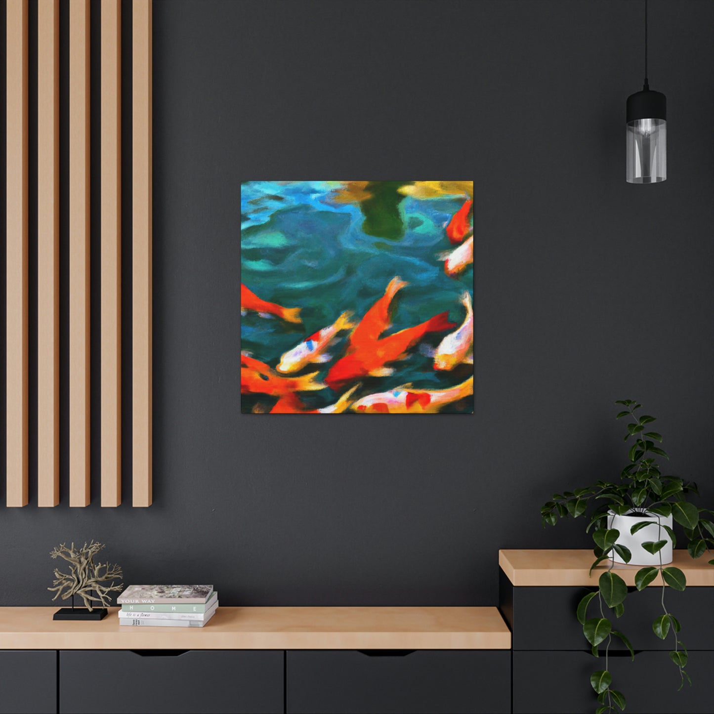 Cecilia de Villiers - Koi Fish Canvas Wall Art