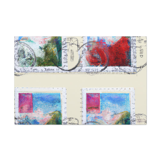 "Cultural Wonders of the World" - Postage Stamp Collector Canvas Wall Art