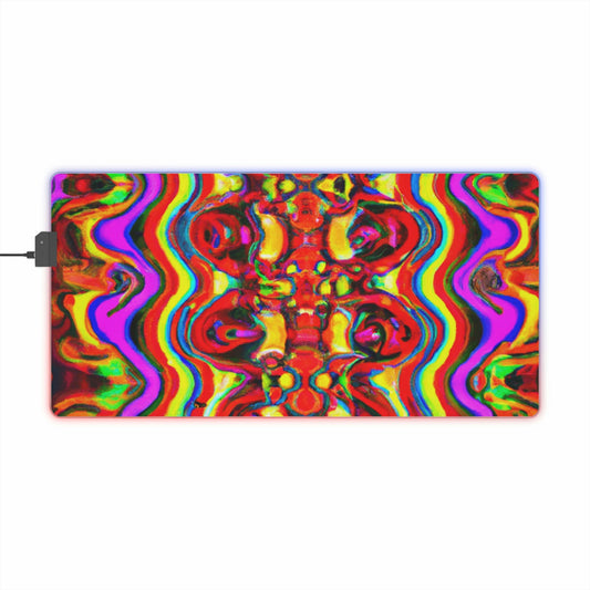 Rockettor Randy - Psychedelic Trippy LED Light Up Gaming Mouse Pad