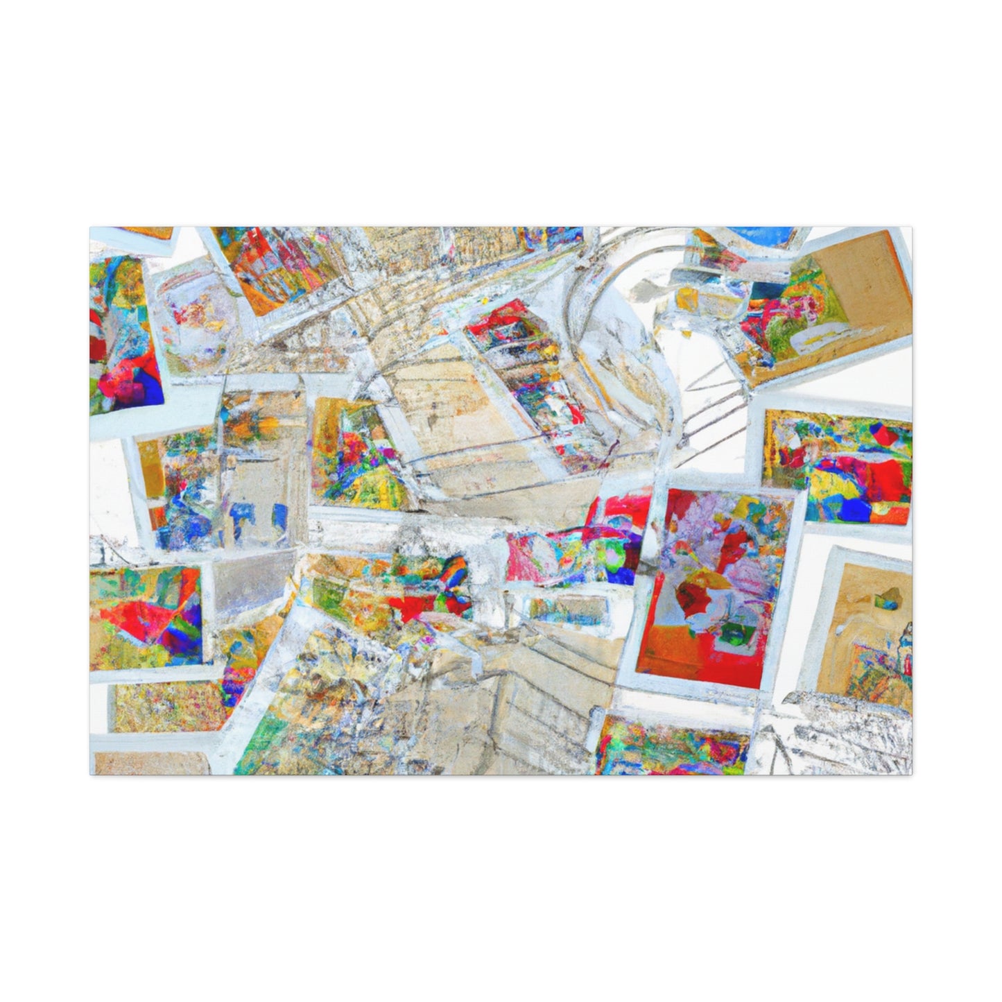 Globetrotting Stamps - Postage Stamp Collector Canvas Wall Art