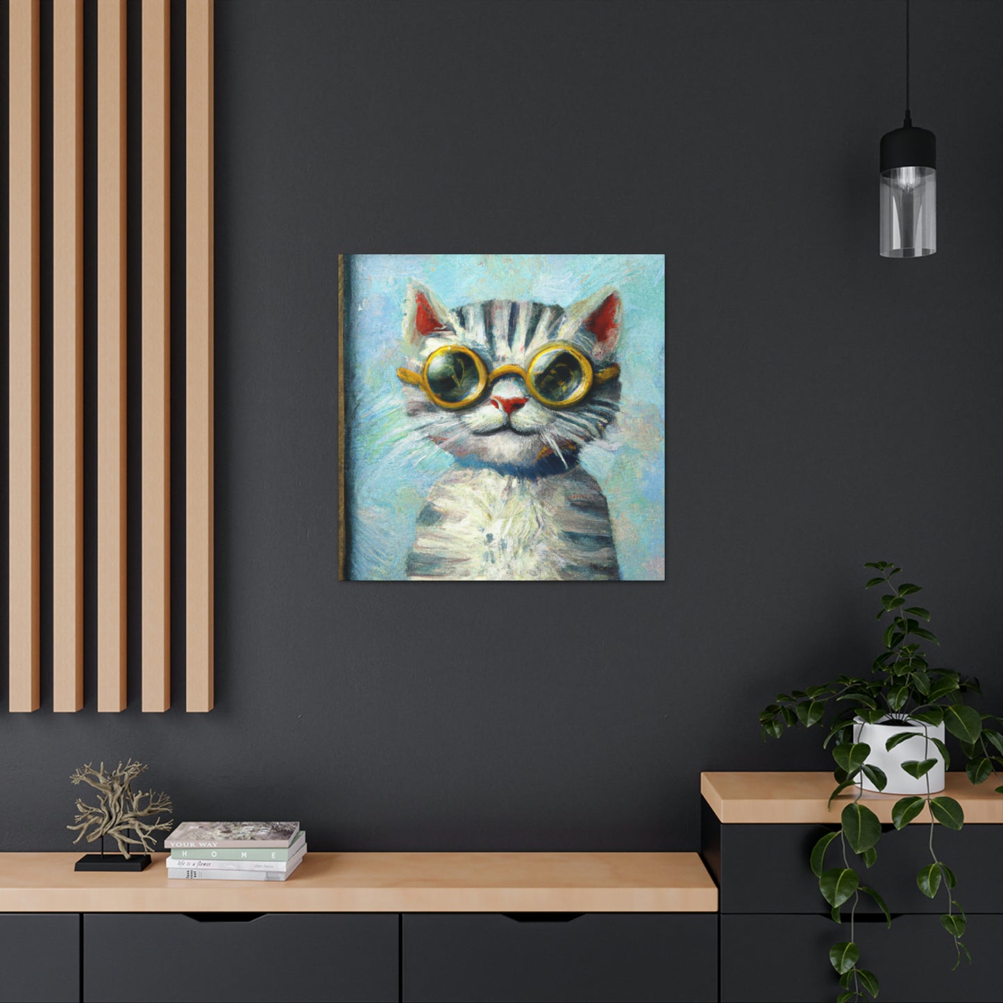 Sparky Sweetheart - Cat Lovers Canvas Wall Art