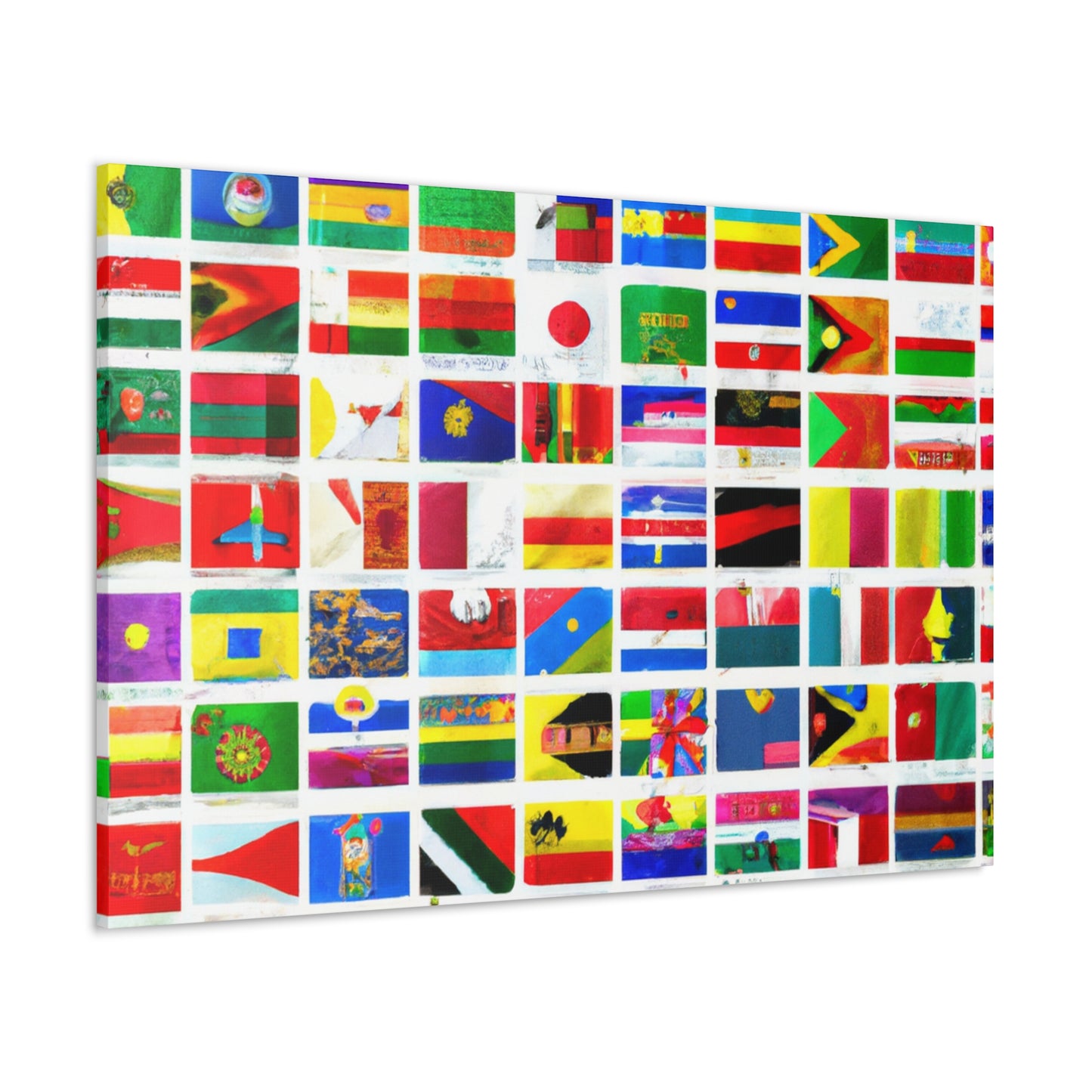 Emily Myerhoff (1852-1906) - Flags Of The World Canvas Wall Art