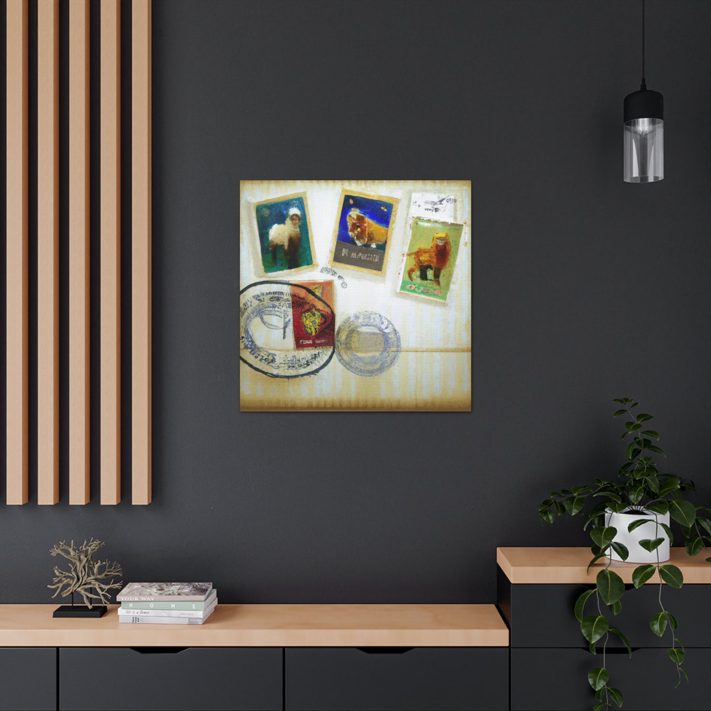 Cultural Crossroads Stamps - Postage Stamp Collector Canvas Wall Art