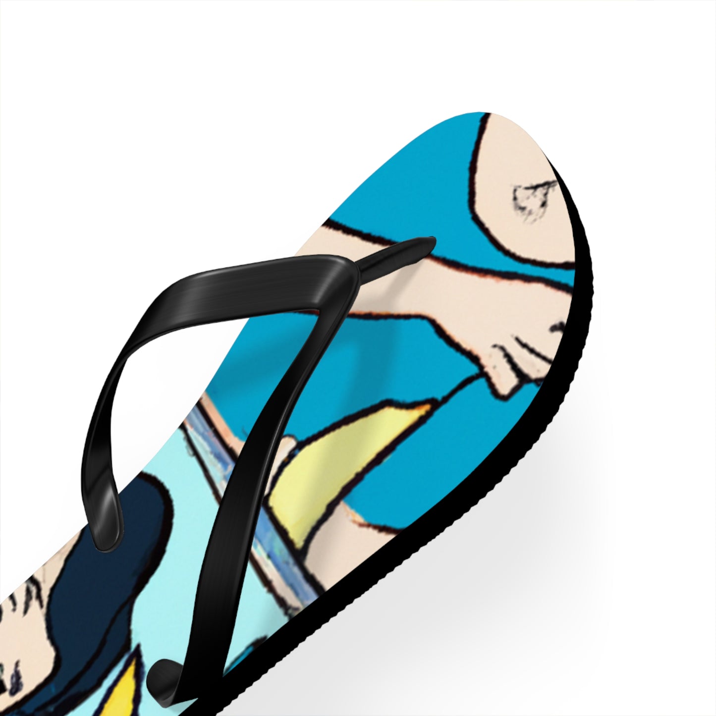 Captain Caliber - Comics Collector Flip Flop Beach Sandals