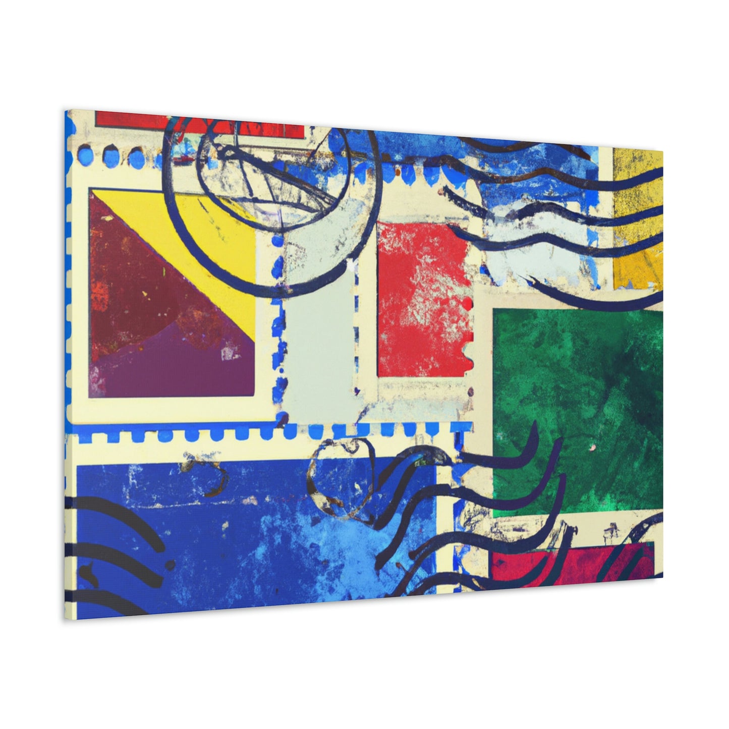 Global Expressions Postage Stamps - Canvas