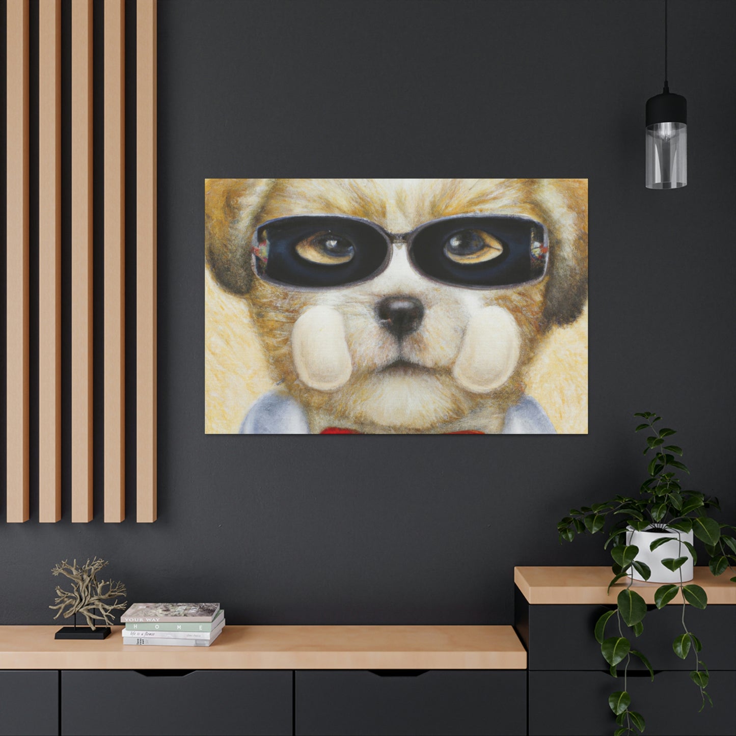 Scoop Snarfnoodle - Dog Lovers Canvas Wall Art