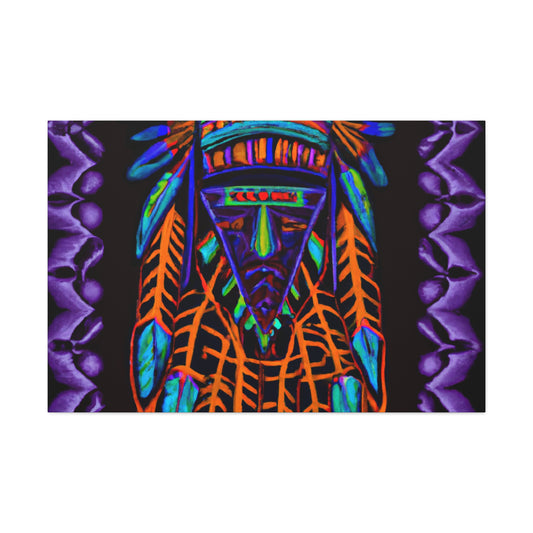 Running Elk - Native American Indian Canvas Wall Art