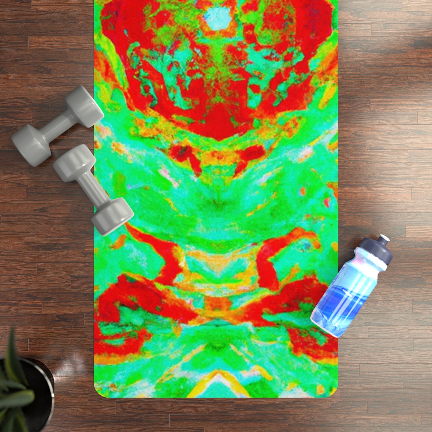 Fritz VanderMeer - Psychedelic Yoga Exercise Workout Mat - 24″ x 68"