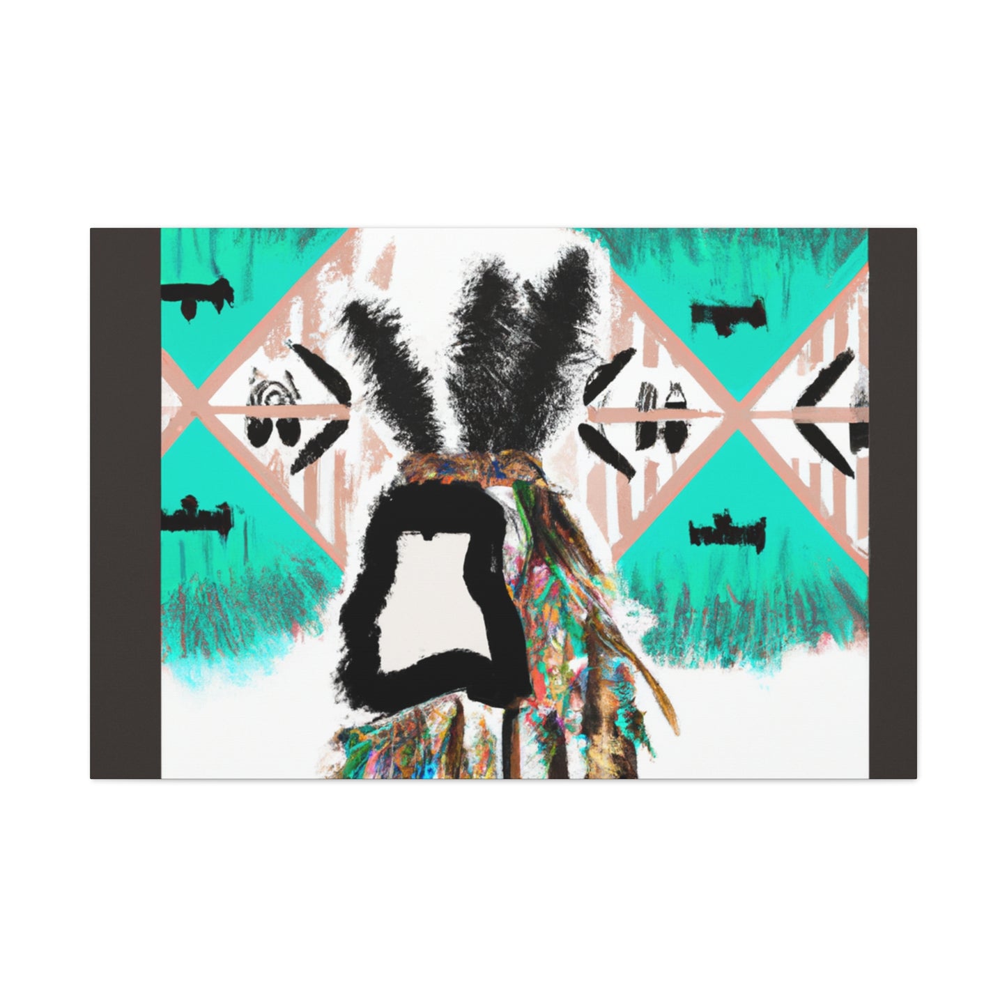 Sagamore Wolfpaw - Native American Indian Canvas Wall Art