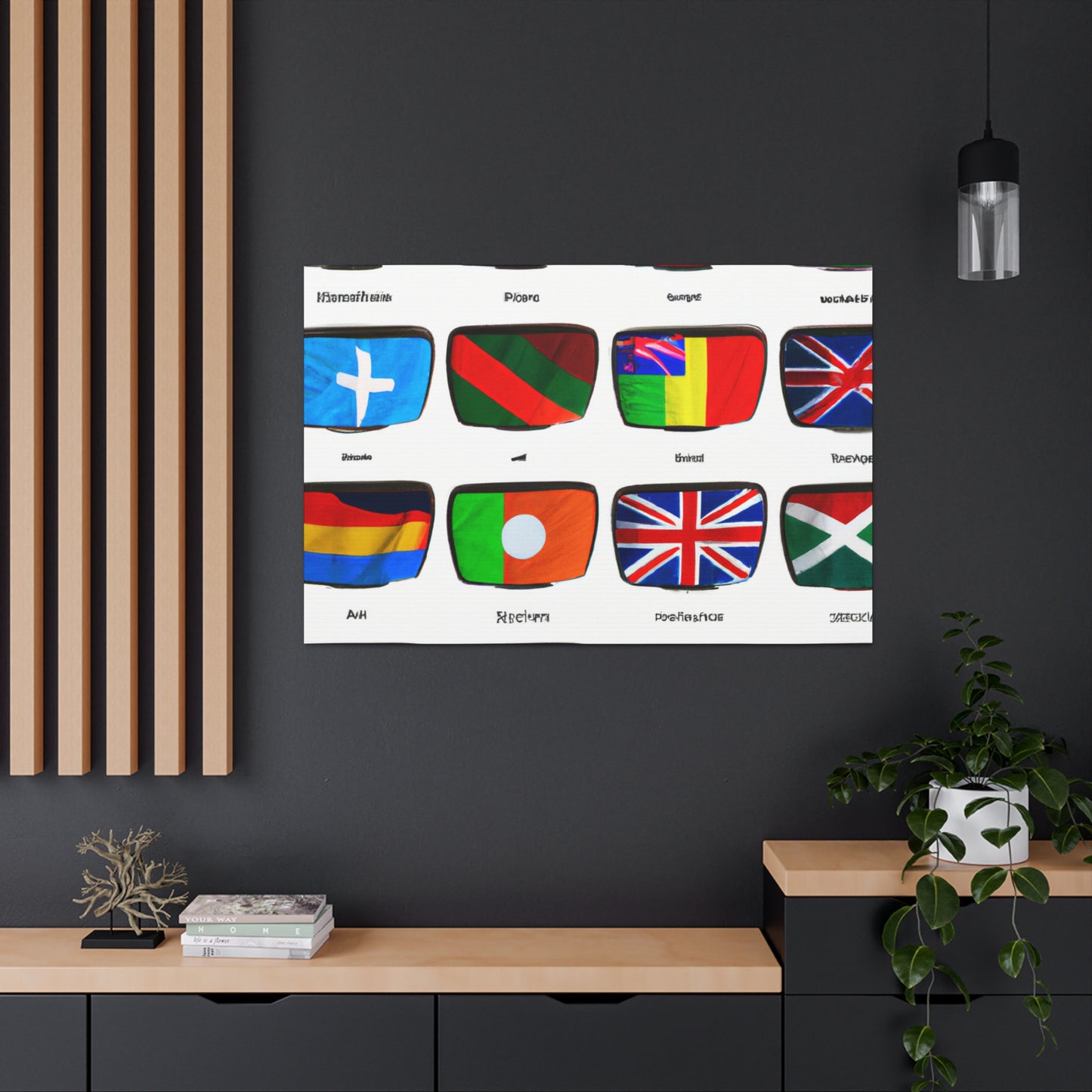 Susan Bellows-Henderson - Flags Of The World Canvas Wall Art