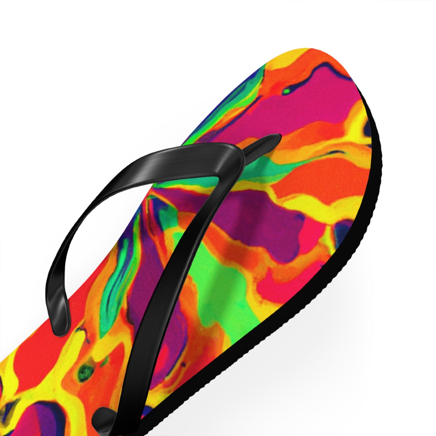 Caleb Shoefoot - Psychedelic Trippy Flip Flop Beach Sandals