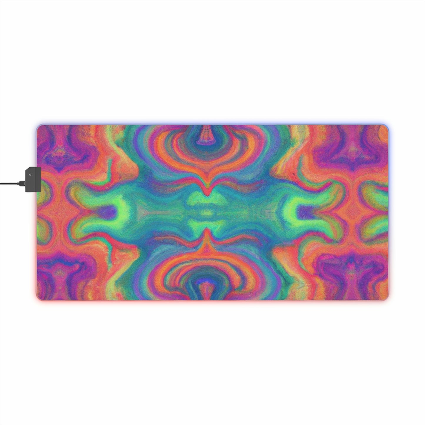 Norman "The Rocket" Briggs - Psychedelic Trippy LED Light Up Gaming Mouse Pad