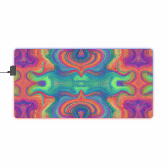 Norman "The Rocket" Briggs - Psychedelic Trippy LED Light Up Gaming Mouse Pad