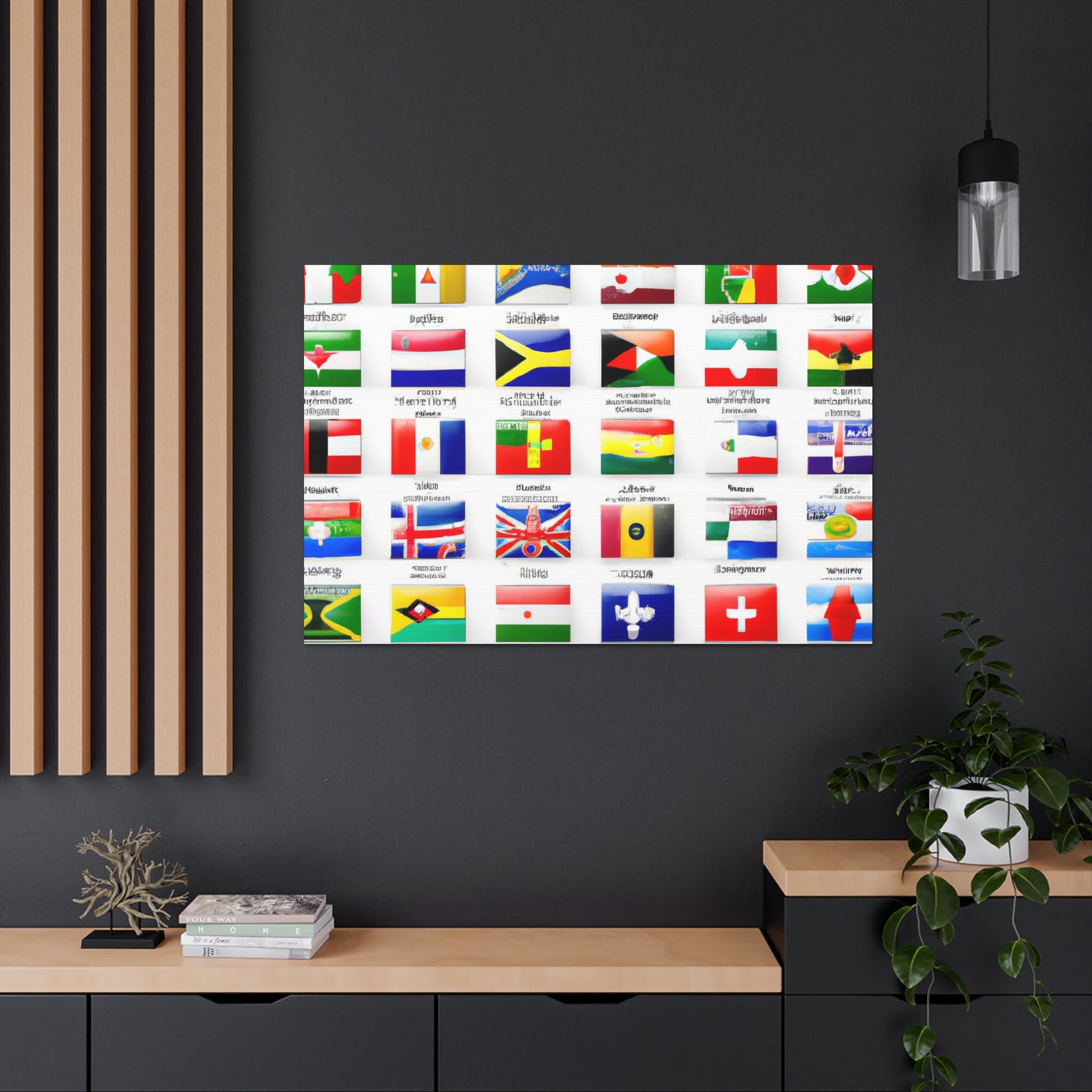 William Portis - Flags Of The World Canvas Wall Art