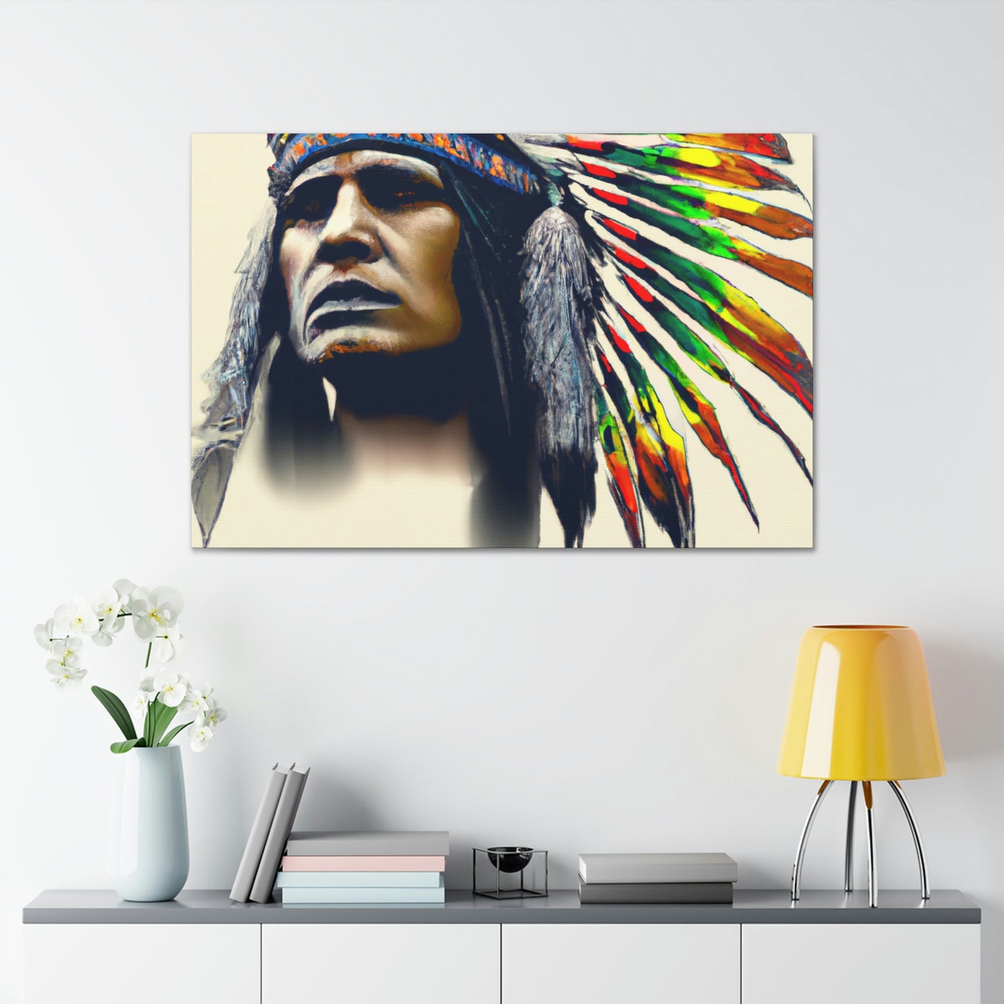 Red Cloud of the Great Plains - Canvas