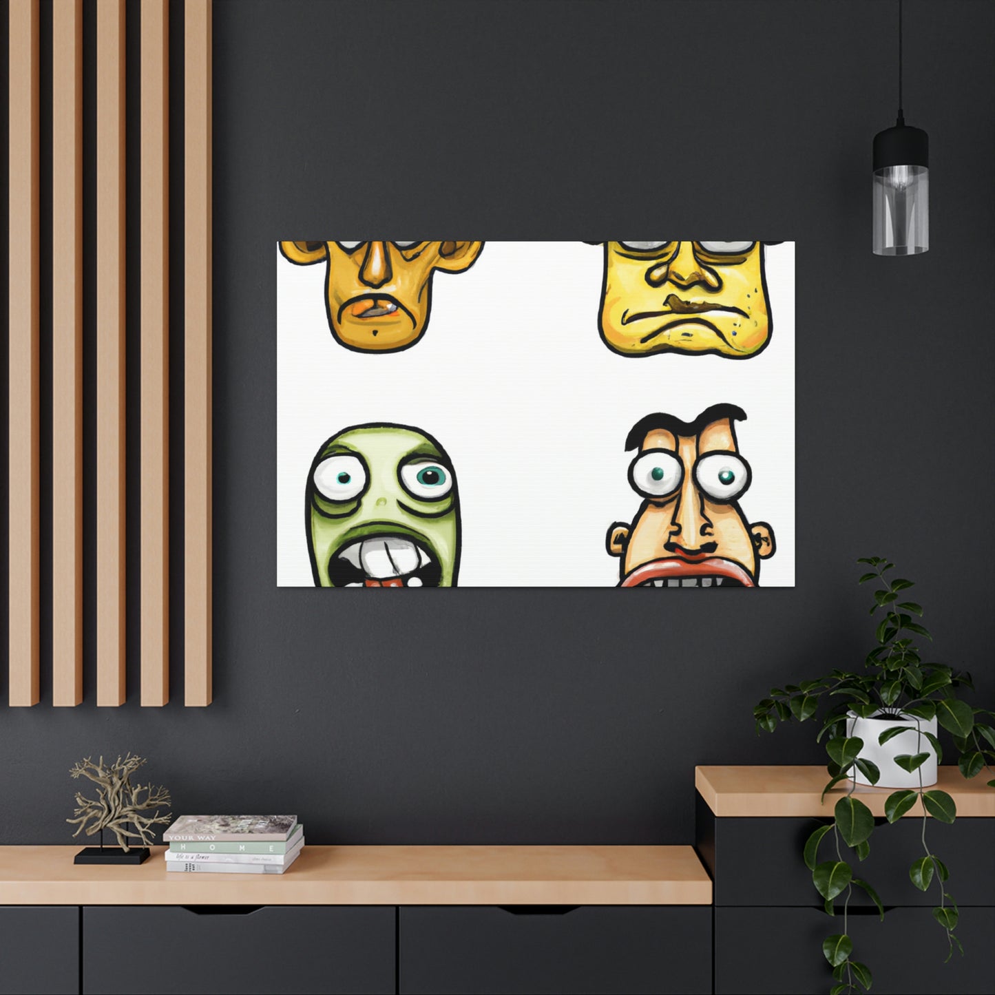 Thomasina Abbott - Cartoon Collector Canvas Wall Art