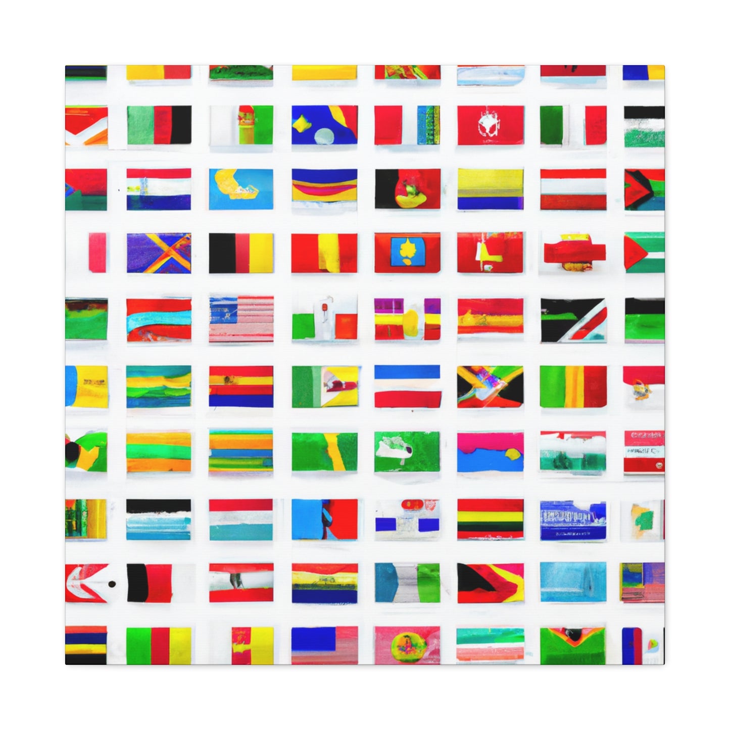 Winifred Atwell Fryer - Flags Of The World Canvas Wall Art