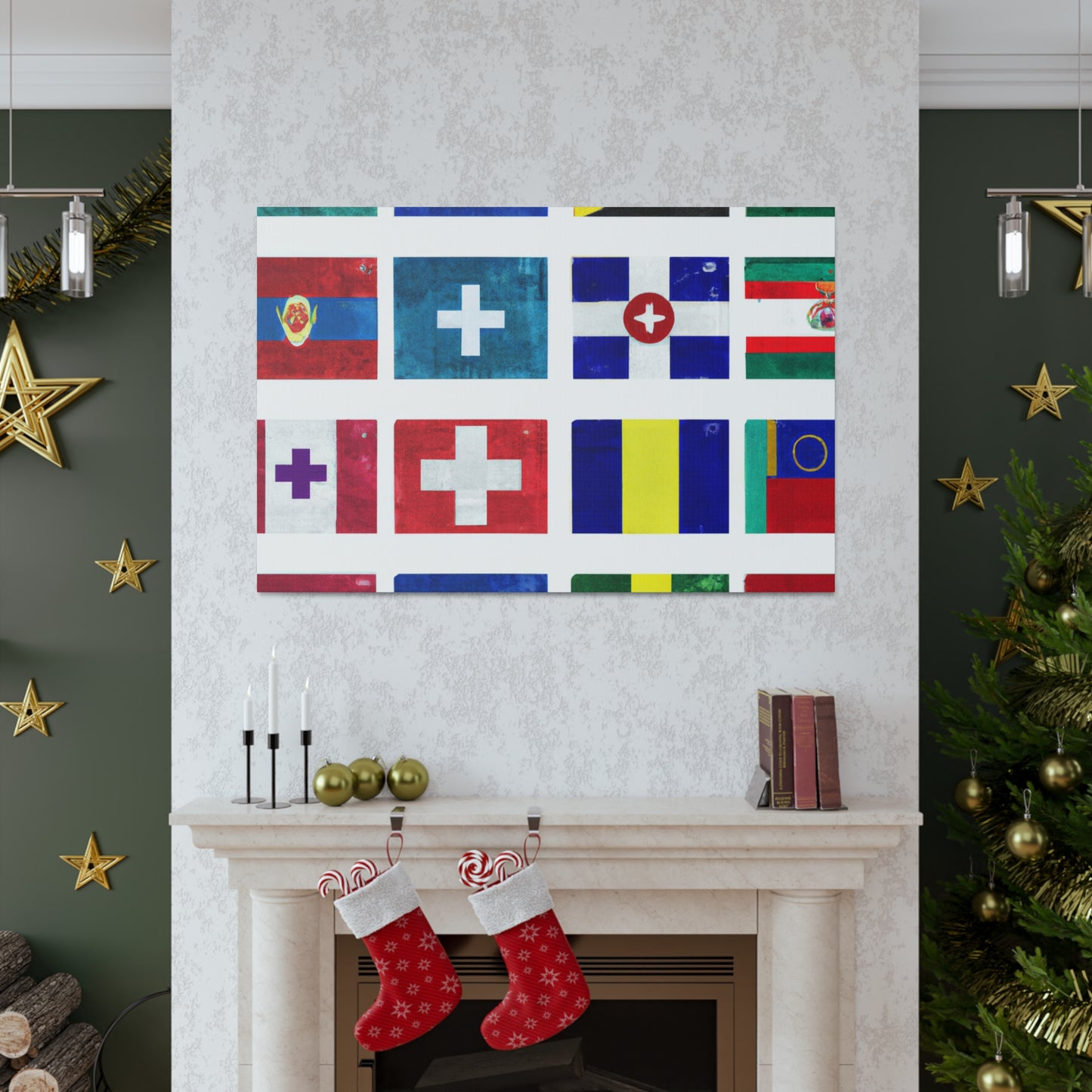 .

Josephine Pengelly - Flags Of The World Canvas Wall Art