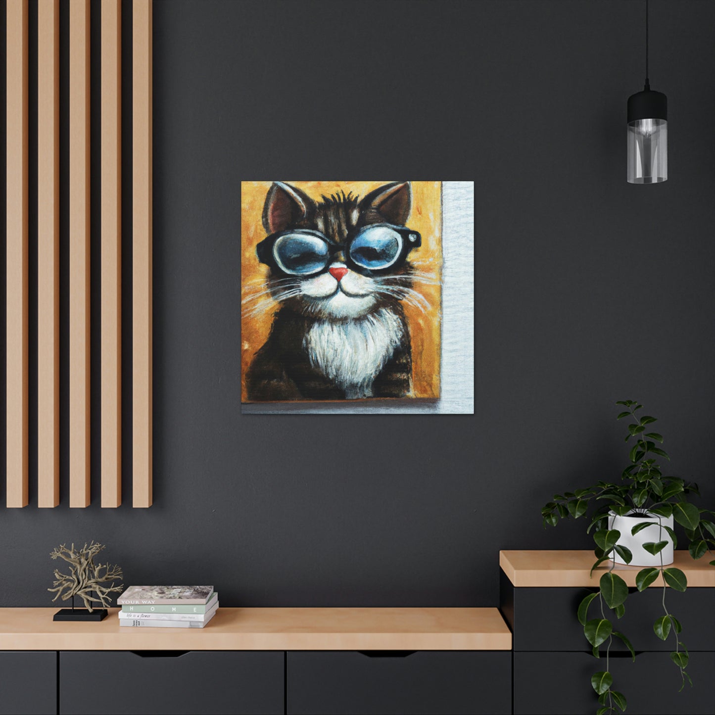 Captain Misty Paws - Cat Lovers Canvas Wall Art