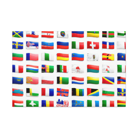 William Henry Smith - Flags Of The World Canvas Wall Art
