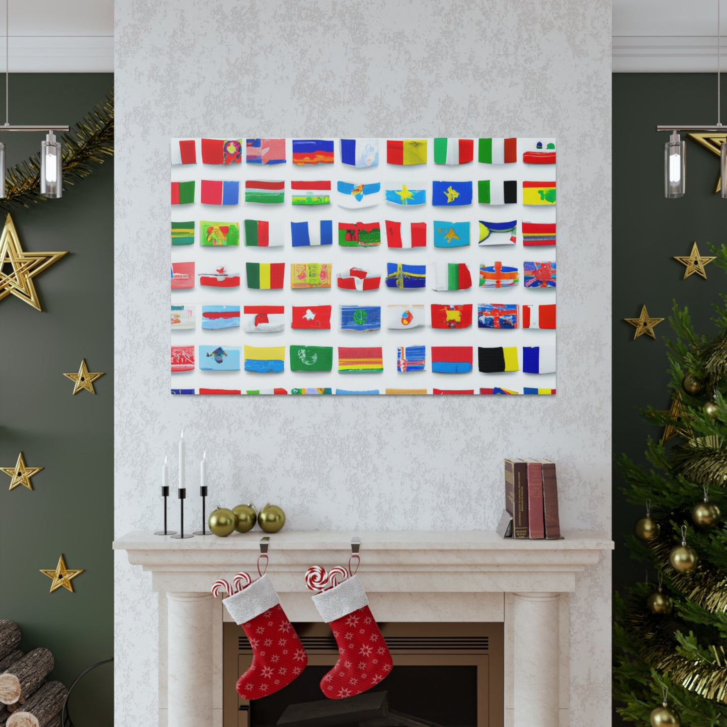 Adelina Frizzell. - Flags Of The World Canvas Wall Art